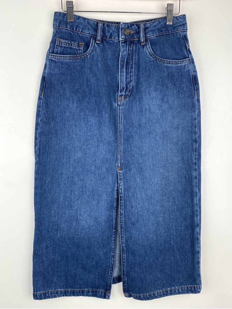 Vanessa Bruno Denim Midi Length Skirt